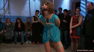 Big ass amateur in public gangbang