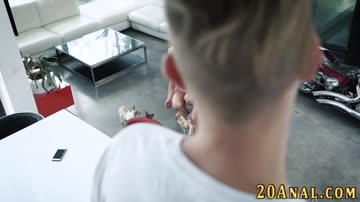 Hot blonde has anal and sucks