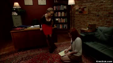 Redhead teen gets big ass whipped