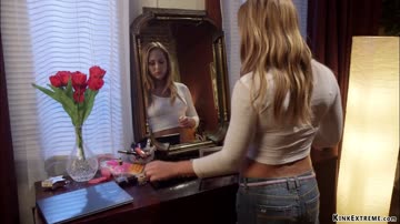 Dude ties and fucks blonde nanny