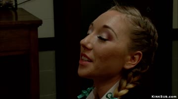 MILF professor whipping blonde teen