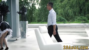 Erotic hottie gets butt fucked