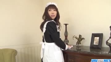 Aiuchi Shiori Japan maid, sucks her horny master - More at javhd.net