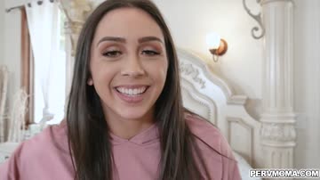 Stepson giving his stepmom the reward after helping him out