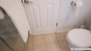 Sexy stepmom caress stepsons cock until it feels better