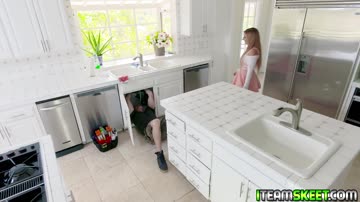 Hot babe Moka Mora sucking studs dick while getting some pussy penetration