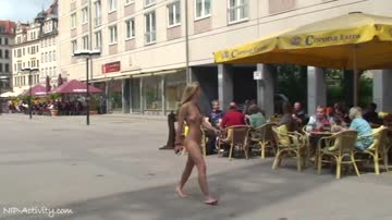 Nude in Public - Celine (Leipzig, Germany)