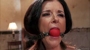 MILF slave takes huge dick up ass