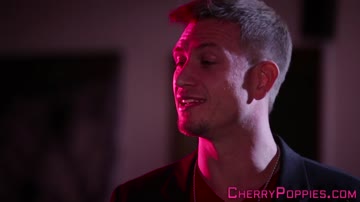 Petite teen tugs cum facial