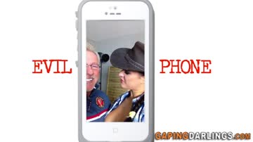 Lesbian gets anally toyed in barn