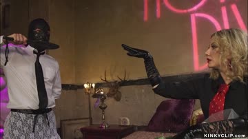 Mistress gets fucked in front of man