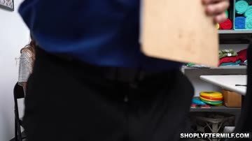 Natalia Nix gets her pussy soaking wet as the officer bangs her