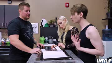 Matthew busts his wad in his stepmom Natasha