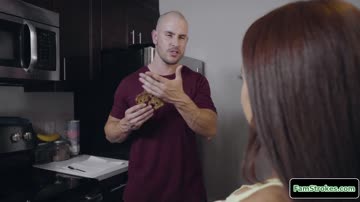 Busty petite teen spanked then fucked by her perv stepdad