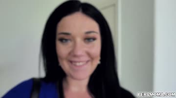 Stepson slides his meat deep into his pervy moms love glove