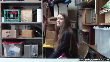 Teen and her grandmommy caught stealing and punished