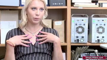 18yo blonde babe gets banged and choked by an angry officer