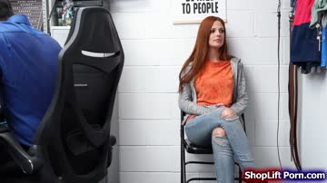 Officer plants an item on a teen then fucks her on his table