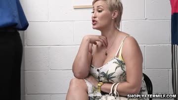 MILF Ryan is a klepto who was caught by officer Tommy stealing