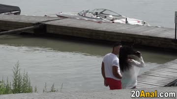 Teen babe with small tits ass fucked