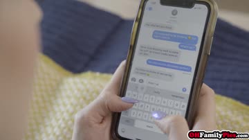 Spelling lesson for busty teen ends on stepbros cock