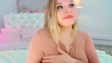 Blonde Babe Sensuous Fall Deliciously Teases