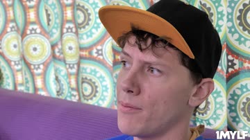 Ginger milf loving two big cocks as she slobbs them so good