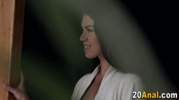 Doggystyle ass fucked babe with small tits