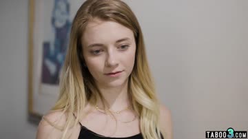 Stepdad manipulates teen into fuck after mom disappears