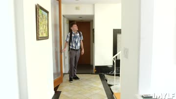 Horny milf Melissa Lynn takes the studs big dick deep into her pussy