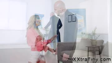 Throated petite teen gets pounded