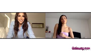Emily and Jaclyn both still over the moon to be able to see each other writhe with pleasure