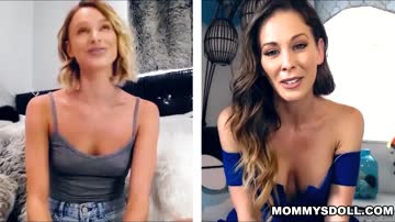 Emma Hix shows of her cute ass in the cam for her stepmom