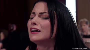 Anal slaves get big black cock at orgy
