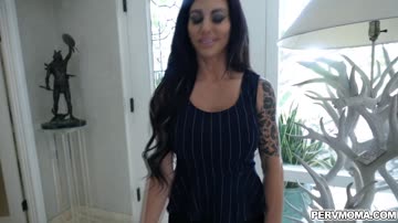 Stepson lets her stepmom take his young dick and slobb all over it