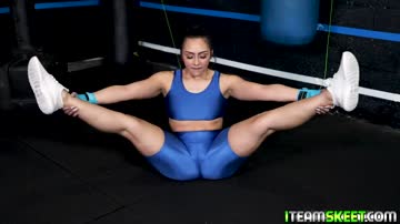 Fit and fierce Lilly Hall taking the studs meat deep inside her cooch