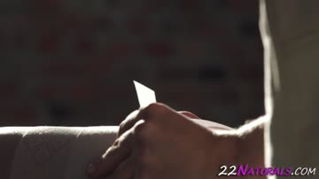 Euro babe toying pussy while riding