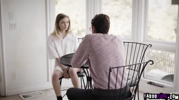 Stepdad Steve manipulates teen Riley after telling her that mom left them
