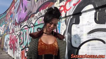 Asian babe gets ass plowed