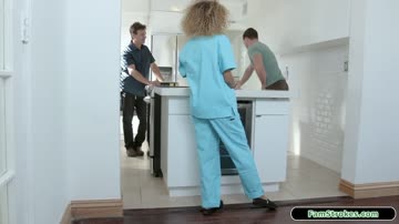 Latina stepsis deepthroating and banged by stepbros big cock