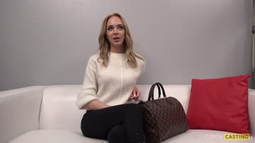 czech tatiana gets to strip & shag at her casting.