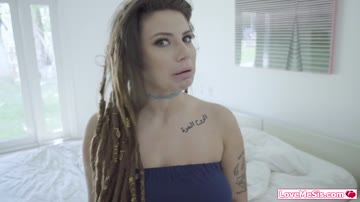 Stunning busty stepsister sucks and rides stepbros big cock