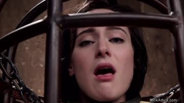 Slut is whipped while fucking big cock