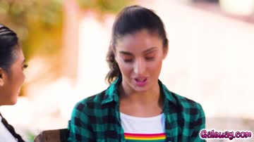 Teens Emily and Ember make out hoping to be out of each other
