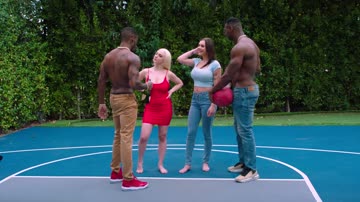 gabbiie & skylar hatch a plan together before joining the 2 black bulls.