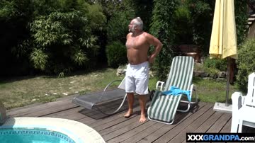 Grandpas hot cardio session in teen Vivien Bells pussy