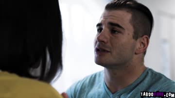 Stepson Joshua moans as he cums inside stepmom Sovereign