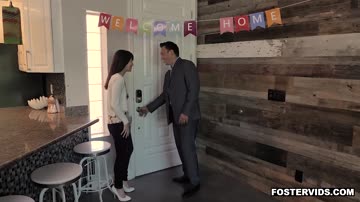 Alex Coals foster dad fucks her hard from behind
