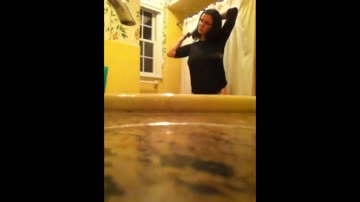 my step sister strokes her big tits