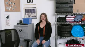 Big tits blonde gets dominated by an older security officer
